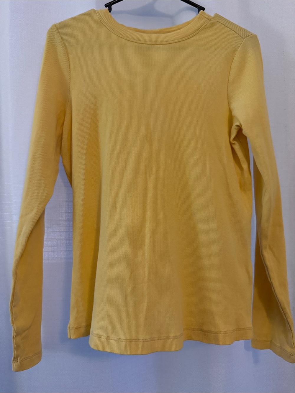 Pact Soft Lemon Ribbed Long Sleeve Tee